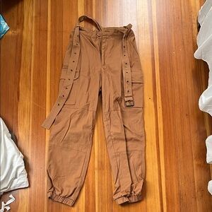 Fashion Nova Brown Cargo Pants
